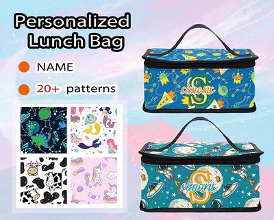 Personalized Lunch Box for Kids Custom Lunch Box Insulated Lunch Bag  Monogrammed Kids Lunch Bag Cute Lunch Bag Lunch Bag for Women 