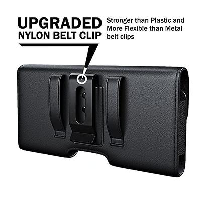 Encased Nylon Phone Pouch Belt Clip - Large