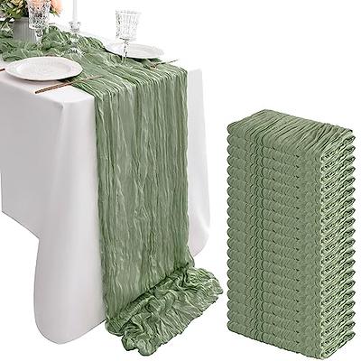 Sage Green Cheesecloth Table Runner - 13.3Ft Boho Gauze Cheese Cloth Table  Runner 35x160 Inch Long Romantic Sheer Table Runner for Wedding Bridal Baby  Shower Birthday Party Table Decoration - Yahoo Shopping