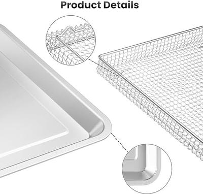 Stainless Steel Baking Tray Pan Compatible with Cuisinart Toaster Oven  Tray,Suitable for Cuisinart Air Fryer TOA-060 and TOA-065 (For TOA-60/65)