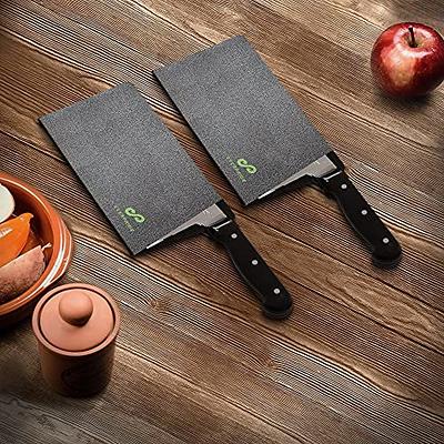 Topfeel 4PCS Hand Forged Butcher Knife Set - Slicing Knife,Boning Knife,  Dividing knife,Skinning Butcher Knife,High Carbon Steel Meat Cutting Knife
