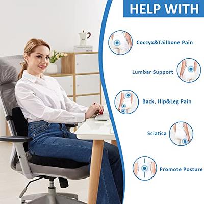 Lumbar Support Pillow - Lower Back Pain Support Pillow Side Sleepers Lumbar  Support Cushion for Coccydynia, Sciatica, Pregnancy Pain Relief