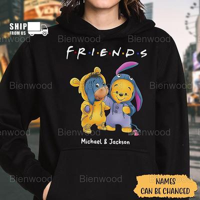 Winnie the Pooh Bear and Friends Cartoon Funny Unisex T-shirt 