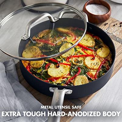GreenPan Venice Pro Tri-Ply Stainless Steel Healthy Ceramic Nonstick 1.6QT  Saucepan Pot with Lid, PFAS-Free, Multi Clad, Induction, Dishwasher Safe