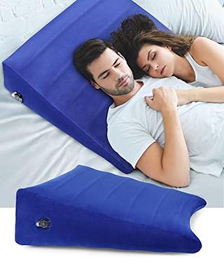 Inflatable Leg Elevation Pillow- Portable Wedge Pillow for Legs with  Storage Bag, Versatile Leg Pillows for Leg Rest