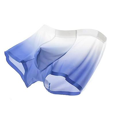 GAOGAO Breathable Men's Ice Silk Underwear with Gradient Color Fast Drying  Sports Box Briefs (US, Numeric, 36, 39, Regular, Regular, Sky Blue) - Yahoo  Shopping