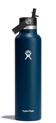 Custom Hydro Flask Wide Mouth 24oz Bottle with Flex Straw Cap