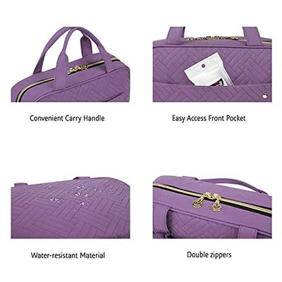  BAGSMART Toiletry Bag Travel Bag with Hanging Hook,  Water-resistant Makeup Cosmetic Bag Travel Organizer for Accessories,  Shampoo