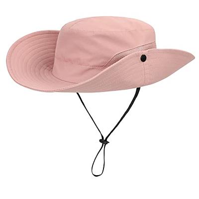 Kids Sun Hat with Ponytail Hole UV Protection Wide Brim Summer Beach Bucket Cap  Fishing Hat for Girls Pure Pink - Yahoo Shopping
