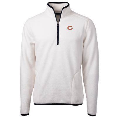 Chicago Bears Women's Sherpa Quarter-Zip Pullover Jacket - Gray