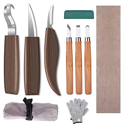 10pcs Wood Whittling Kit, Wood Carving Tools for Beginners with Hook Knife, Chip  Knife,sloyd Knife, Gloves, 3pcs Carbon Steel Carving Knives. - Yahoo  Shopping