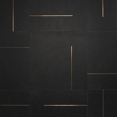 Ivy Hill Tile Montgomery Ribbon Black 24 in. x 48 in. Matte Porcelain Floor and Wall Tile (15.49 Sq. ft./Case)