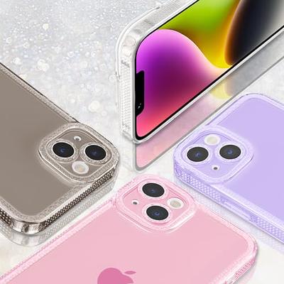 For iPhone 12 13 Pro Max 14 Plus 11 XR Slim Bling Glitter Clear Girly Case  Cover