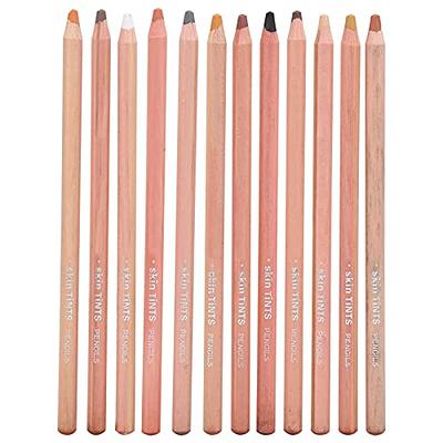 New Professional Charcoal Pencils Drawing Set, Skin Tone Colored