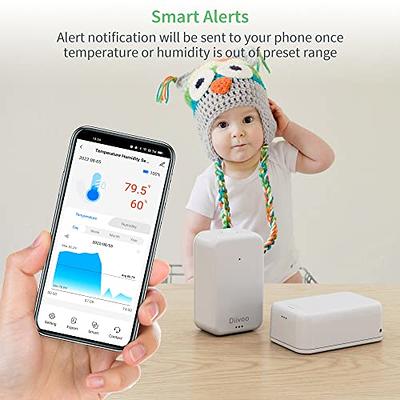 APP Notification Alert Smart Thermometer Hygrometer Remote