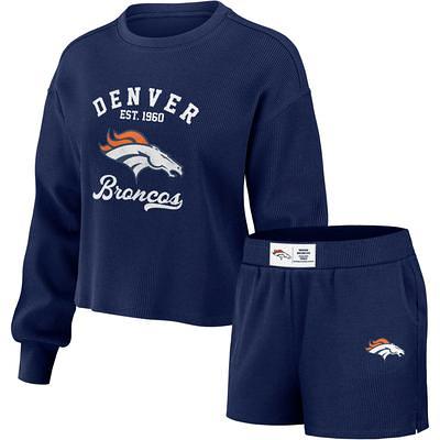 Denver Broncos WEAR By Erin Andrews Women's Long Sleeve Button-Up Shirt -  Denim