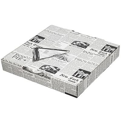 Restaurantware 3.5 x 3.5 x 0.8 inch Pizza Boxes, 100 Disposable Small Pizza Boxes - Durable, Locks in Pizzas, Cookies, or Party Favors, Kraft Paper