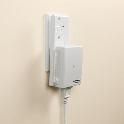 Wireless Outlet Plug with Wall Switch & Braille (On/Off) Mark- White