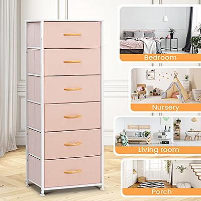 Mdesign Tall Drawer Organizer Storage Tower With 5 Drawers, Light Pink/rose  Gold : Target