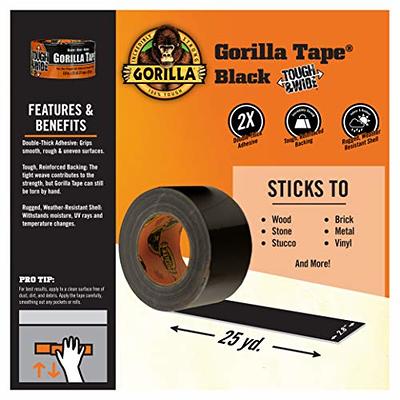 Duck Tape Brand Black Duct Tape, 1.88 in. x 20 yd.