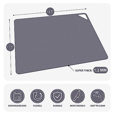 Plastic Cutting Board, Extra Thick Flexible Cutting Mat For