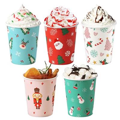 Fit Meal Prep 100 Pack 8 oz Christmas Disposable Coffee Cups, Durable  Thickened Christmas Paper Cups for Hot Beverage Chocolate Tea Cocoa, Xmas  Party Cups for Kids, Adult, Party, Holiday - Yahoo Shopping