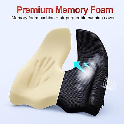 Benazcap X Large Memory Seat Cushion for Office Chair Pressure Relief