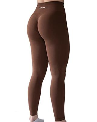 AUROLA Workout Leggings for Women Seamless Scrunch Tights Tummy