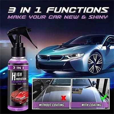 3 in 1 Ceramic Car Coating Spray - 2023 New Car Scratch Nano Repair Spray, High  Protection Quick Car Ceramic Coating Spray, Long Lasting Car Coating  Cleaning Spray (1 PC, 100 ML) - Yahoo Shopping