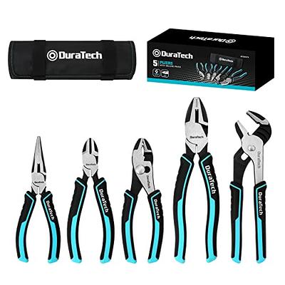 WORKPRO 4-Piece Snap Ring Pliers Set and 3-Piece Small Pliers Tool Kit for  Making Crafts, Repairing Electronic Devices 