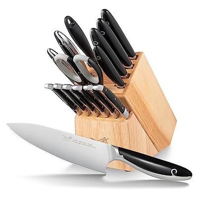  Knife Set,FULLHI 14pcs Japanese Knife Set, purple Colour  Premium German Stainless Steel Kitchen Knife Set: Home & Kitchen