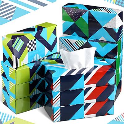 Bokon 12 Pack Facial Tissues Cube Boxes Square Tissues Boxes 2 Ply