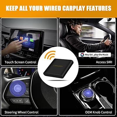 Apple Carplay Wireless Adapter, Wireless Carplay Dongle, Bluetooth Carplay  Adapter, Convert Wired to Wireless, Plug & Play, Easy to Install, Stable