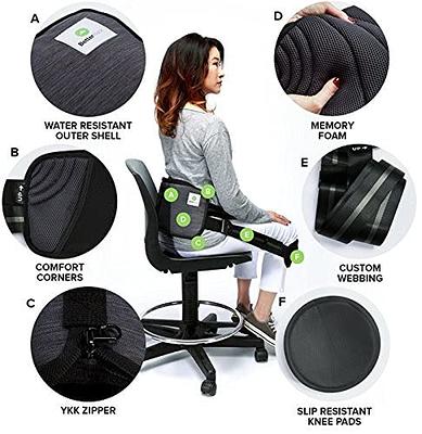 CanDo Sitting Wedge Active Seat Wobble Cushion for Posture, Back Pain,  Stress Relief, Restlessness and Anxiety. Child Size, 10 x 10 