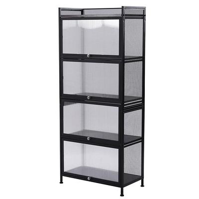 Lundys 71 H x 35.5 W x 16 D 5-Tier Adjustable Metal MDF Storage Rack Shelves Boltless Shelving The Twillery Co. Finish: Black