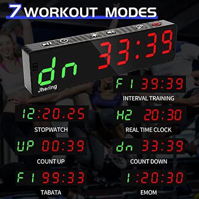 Portable and Magnetic Rechargeable Fitness Workout Timer Clock for Sports  Gym