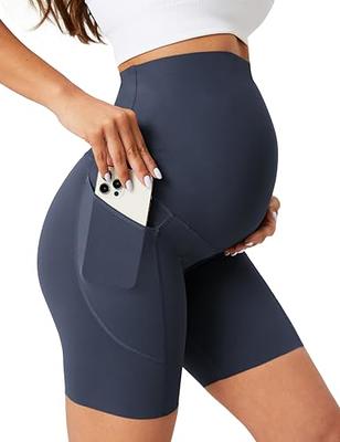 Buttergene Women's Maternity Leggings over the Belly Pregnancy Active Wear  Worko