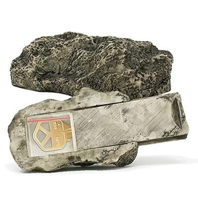 Katzco Hide a Spare Key Fake Rock - 2 Pack, Gray Camouflage Stone Diversion  Safe Looks and