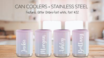 Stainless Steel Koozies 12 Oz., Fits Standard Size Can, Keeps Cold