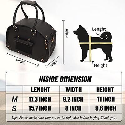 Fashion Dog Purse Carrier for Small Dogs with 2 Super-Large Pockets PU  Leather Pet Carrier Puppy Purse Carrier for Travel - AliExpress