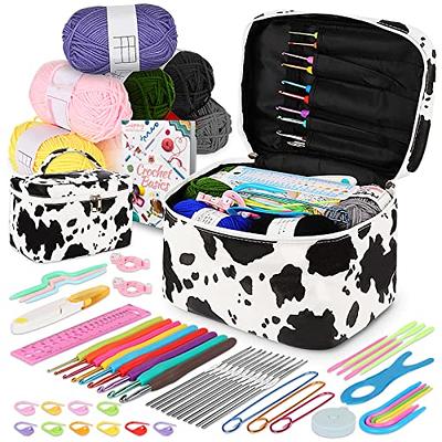 Aeelike Crochet Kit with Yarn, Beginners Crochet Kit for Adult Kids Include  Rubber Soft Grip Crochet Hooks,Knitting Supplies DIY Tools for Crochet