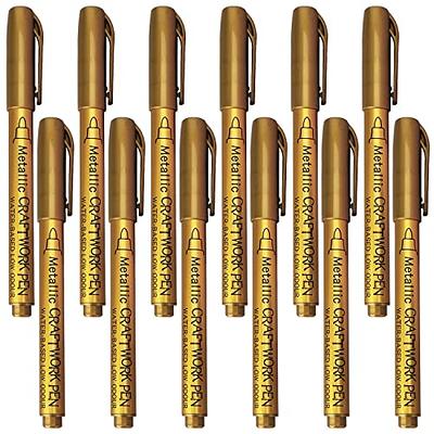 GetUSCart- Sunshilor Metallic Markers Fine Point Metallic Marker Pens for  Black Paper, Art Rock Painting, Easter Egg, Halloween Pumpkin, Card Making,  Metal, Ceramics, Wine Glass, Set of 12