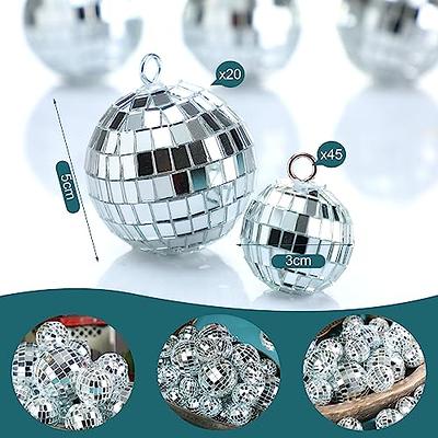 Hoolerry 65 Pcs Mirror Disco Balls Ornaments Different Sizes Bulk  Reflective Hanging Disco Ball Decorations for Disco Themed Bachelorette  Wedding Music Festivals Party(2/1.2 in) - Yahoo Shopping