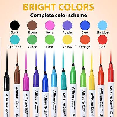 Affisure Permanent markers and 12 Colors Permanent Markers - Yahoo Shopping