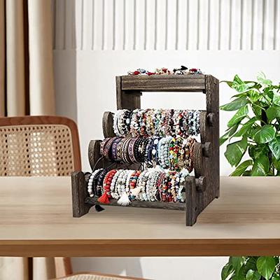 DEEKNAKA 4 Tier Wooden Bracelet Holder, Bangle Watch Necklace Display –  DEEKNAKA FLAGSHIP STORE