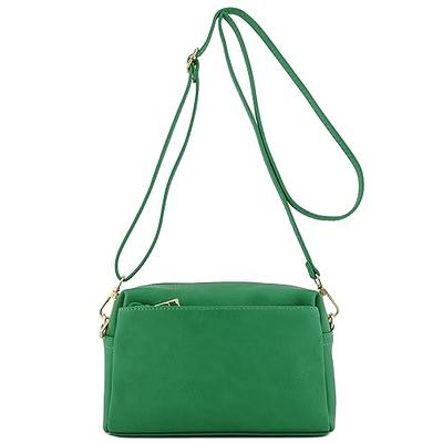 FashionPuzzle Triple Zip Small Crossbody Bag