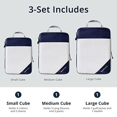 NICOSHOW Compression Packing Cubes for Travel, Packing Cubes Compression  Travel Essentials, Compressible Travel Packing Cubes Organizers for  Carry-on Luggage Suitcase