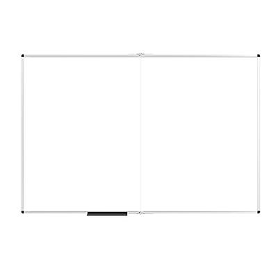 VIZ-PRO Dry Erase Board/Whiteboard, Non-Magnetic, 60 L x 48 W, Wall Mounted Board for School Office and Home