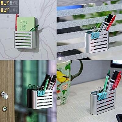 2pcs Magnetic Pen Holders, S Size Pencil Holder Portable Magnetic Marker  Holder Pen Holder Organizer Home School Office Supplies for Fridge  Whiteboard Refrigerator Locker (White) - Yahoo Shopping