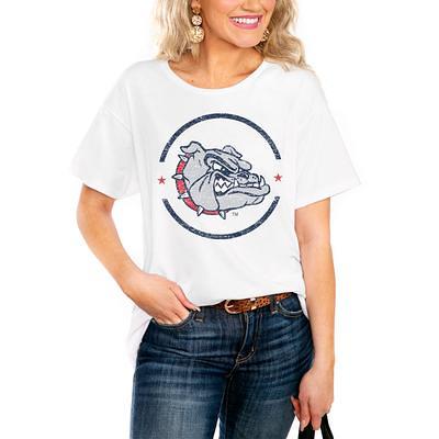 Women's White American University Eagles End Zone Long Sleeve T-Shirt